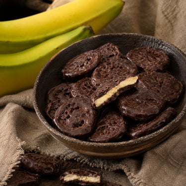 Translation missing: de.Bananenchips in Zartbitterschokolade