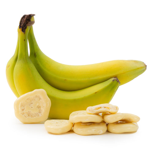 Bananenchips in weißer Schokolade von Snackberries – knusprige Bananenchips mit weißer Schokolade