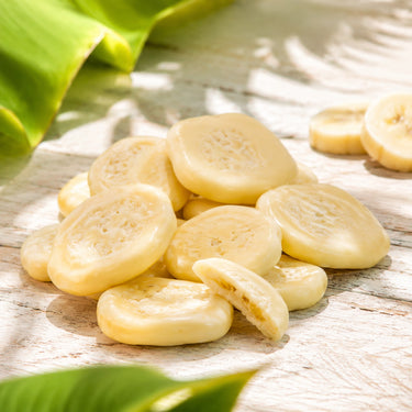 Translation missing: de.Bananenchips in weißer Schokolade