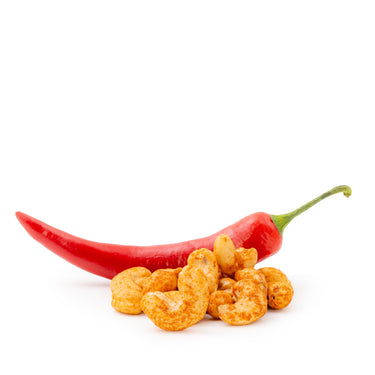 Translation missing: de.Cashewkerne Chili von Snackberries – geröstete Cashewkerne mit Chili-Würzung