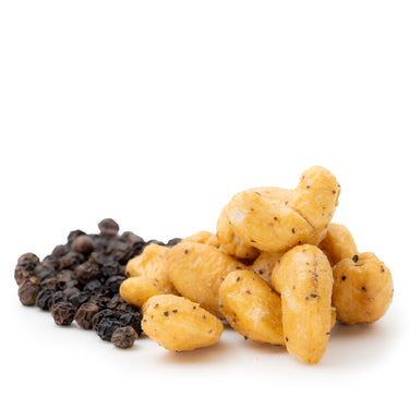 Translation missing: de.Cashewkerne Tellicherry Pfeffer von Snackberries – geröstete Cashewkerne mit Tellicherry-Pfeffer