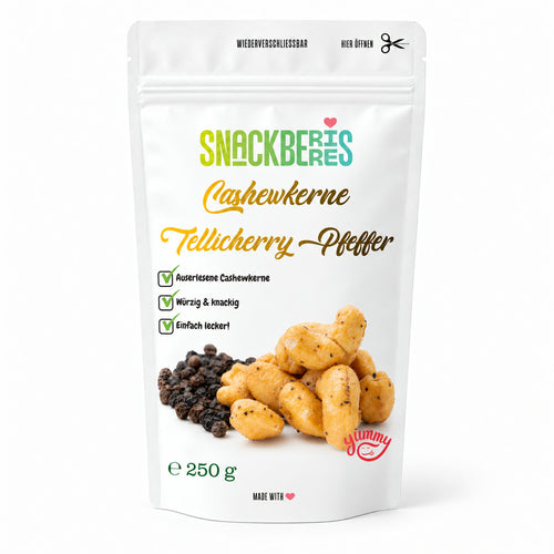 Cashewkerne Tellicherry Pfeffer – Verpackung