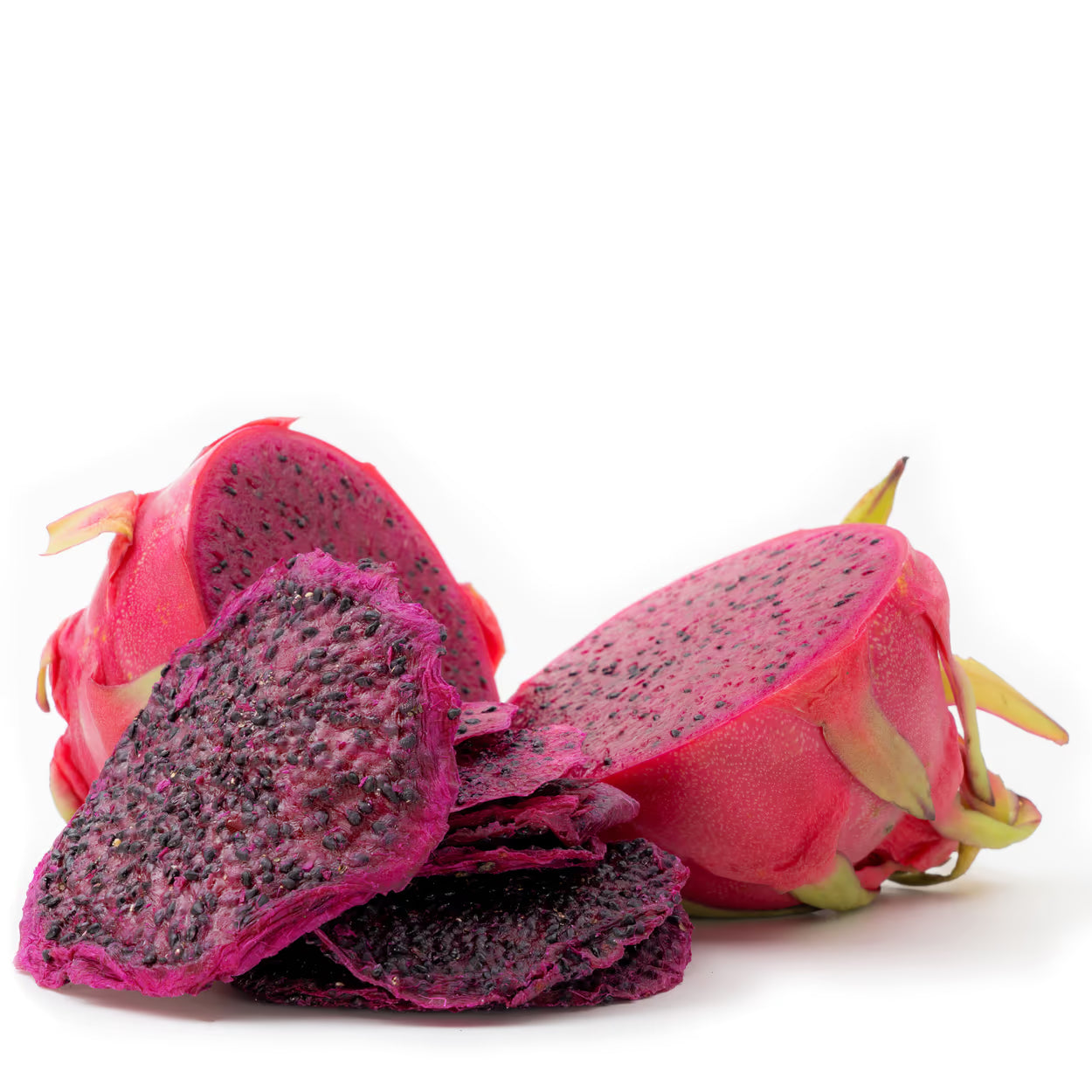 Drachenfrucht Natural von Snackberries – getrocknete Drachenfruchtscheiben ohne Zusätze
