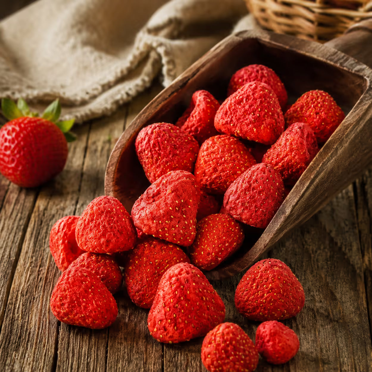Erdbeeren, gefriergetrocknet