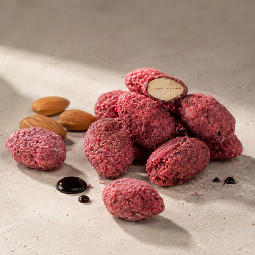 Gebrannte Mandelkerne Himbeere-Balsamico