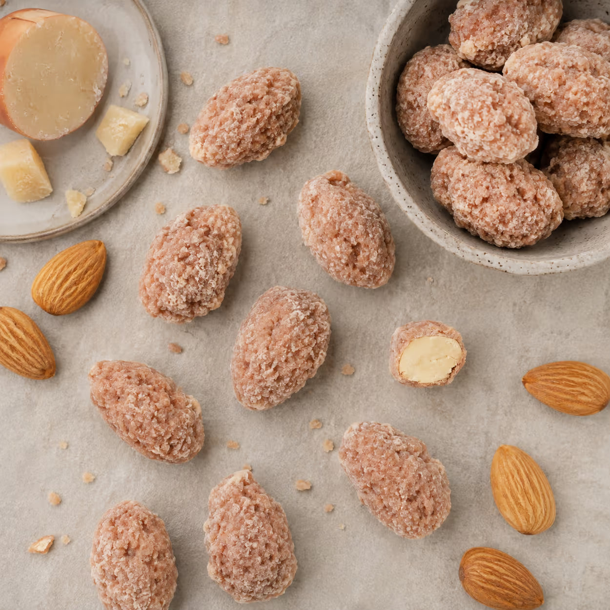 Gebrannte Mandelkerne Marzipan