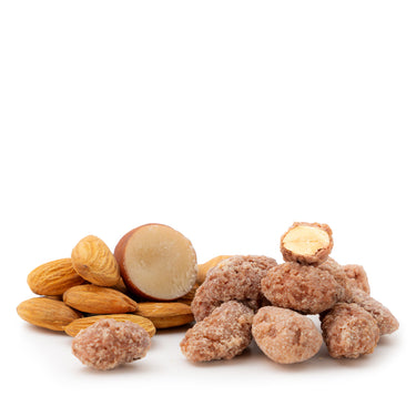 Translation missing: de.Gebrannte Mandelkerne Marzipan von Snackberries – karamellisierte Mandeln mit Marzipan-Aroma