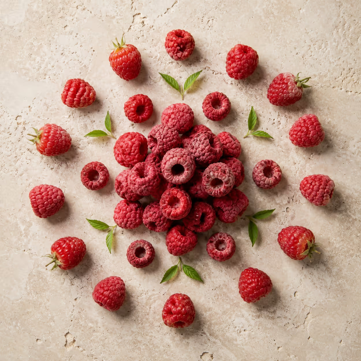 Himbeeren gefriergetrocknet