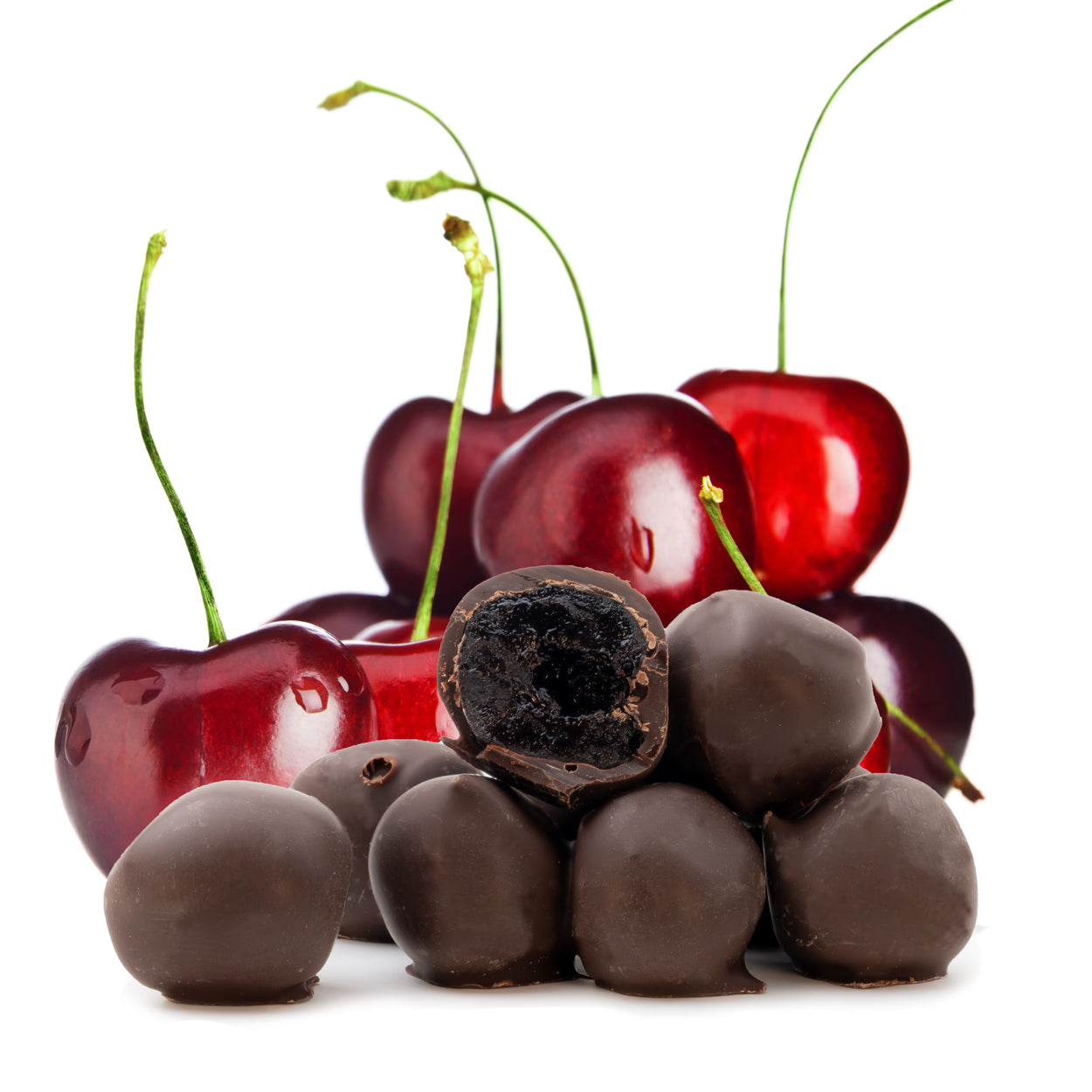 Amarena Kirschen in Zartbitterschokolade von Snackberries – fruchtige Kirschen mit herber Schokoladenhülle
