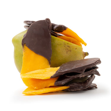 Translation missing: de.Mango Dark Dipped von Snackberries – getrocknete Mango in Zartbitterkuvertüre