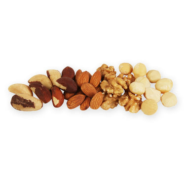 Translation missing: de.Ohne Schnickschnack von Snackberries – Nussmischung aus Paranüssen, Mandeln, Walnüssen und Macadamia