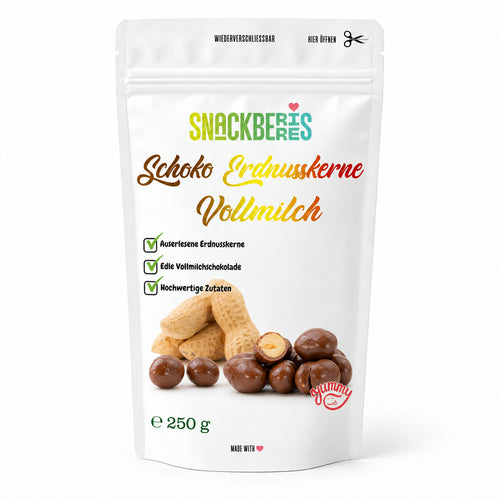 Erdnusskerne in Vollmilchschokolade – Verpackung