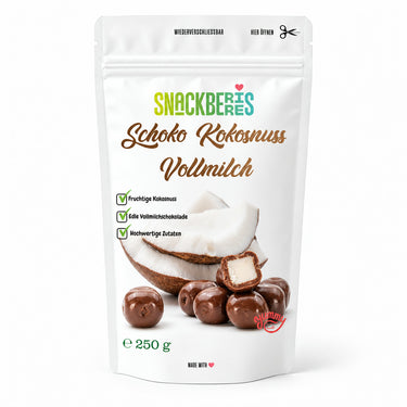 Translation missing: de.Kokosnuss in Vollmilchschokolade – Verpackung