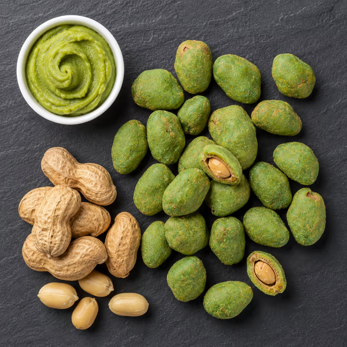 Erdnusskerne Wasabi
